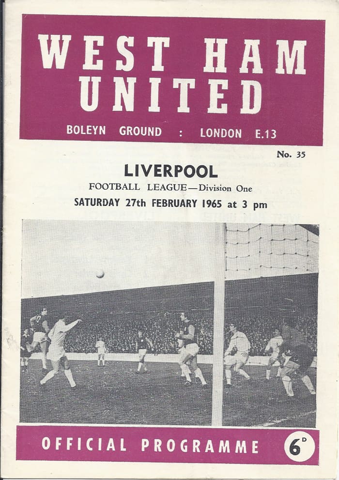 West Ham United FC v Liverpool FC